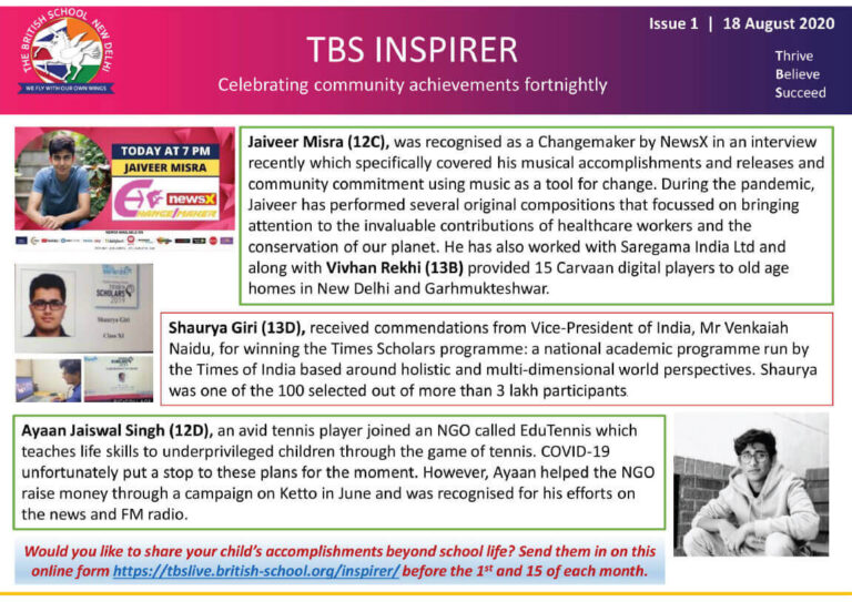 TBS Inspirer- Issue 1